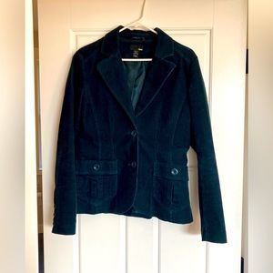 Dark Teal Corduroy H&M Blazer